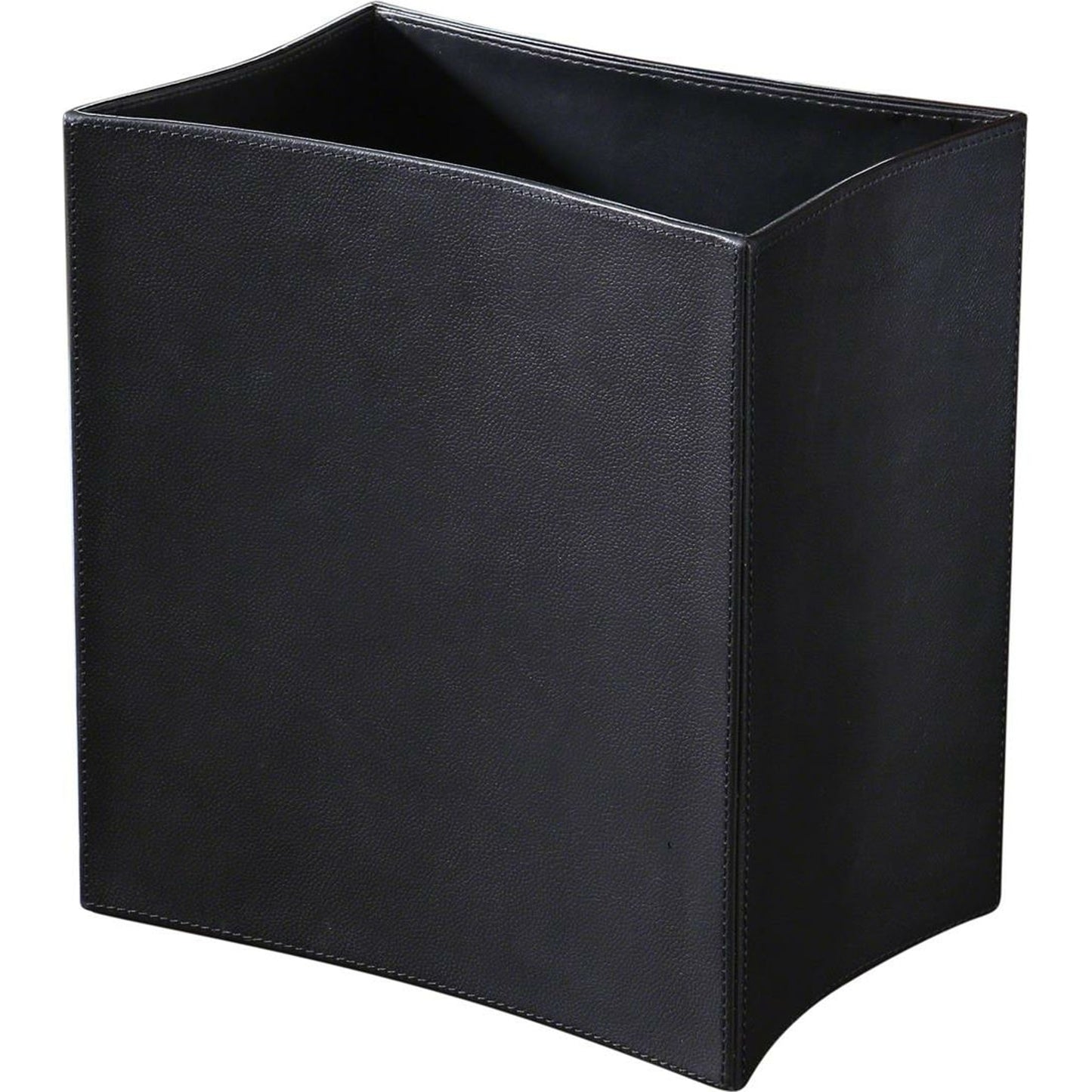 002 SR-891972 | Additional Silo | Folded Leather Wastebasket by Global Views. Made from leather in a modern style.