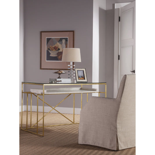 Cumulus Writing Table by Artistica Home in gold. Made from unique in a modern style.