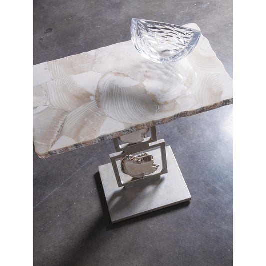 Frick Spot Table by Artistica Home in antiqued iron. Made from unique in a modern style.