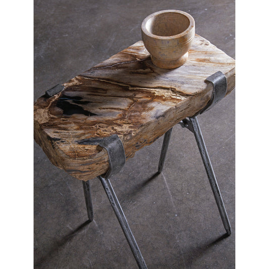 Wyatt Spot Table by Artistica Home. Made from unique in a rustic style.