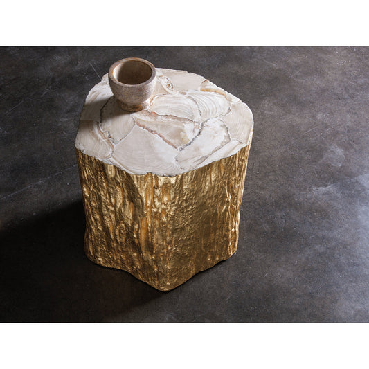 Trunk Segment Spot Table by Artistica Home. Made from unique in a rustic style.