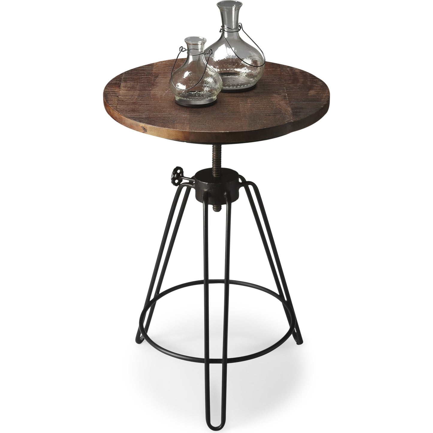 002 O-BUTLER-2046025 | Additional Silo | Modern Drink Table by Butler Specialty Company in multi-color and metalworks. Made from iron, recycled wood solids in a modern style.