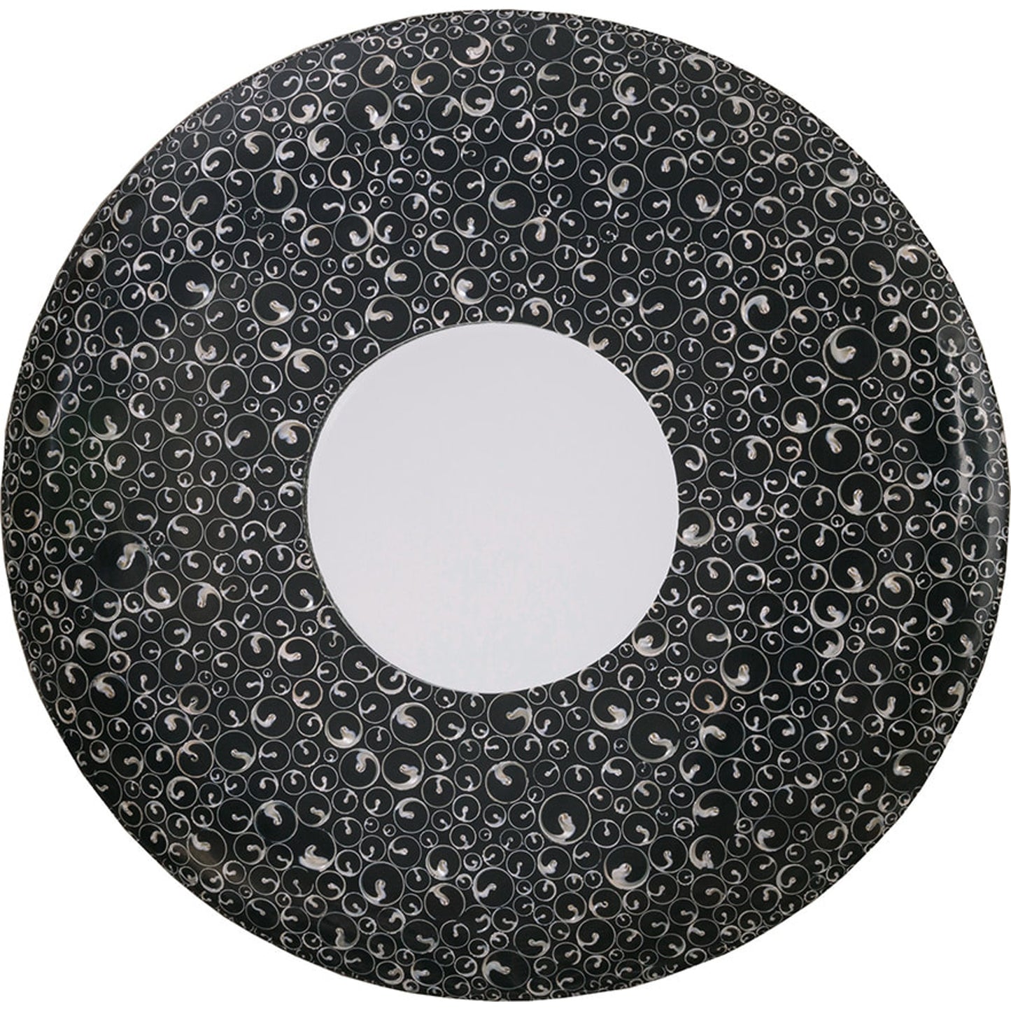 001 SR-834426 | Additional Silo | Mariana Round Mirror by Artistica Home in black. Made from unique in a eclectic & global style.