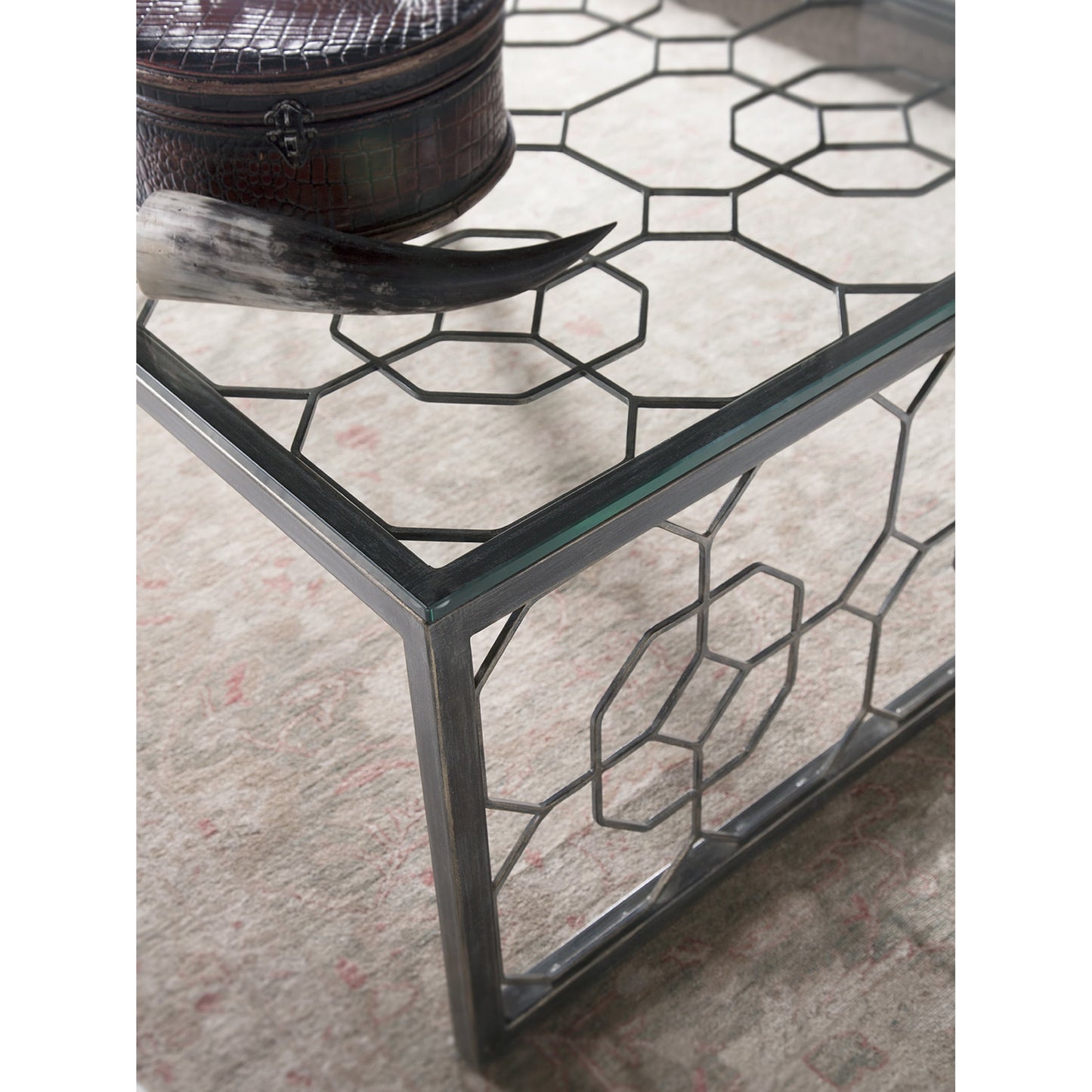 004 SR-834378 | Lifestyle | Honeycomb Rectangular Cocktail Table by Artistica Home in st. laurent. Made from unique in a transitional style.