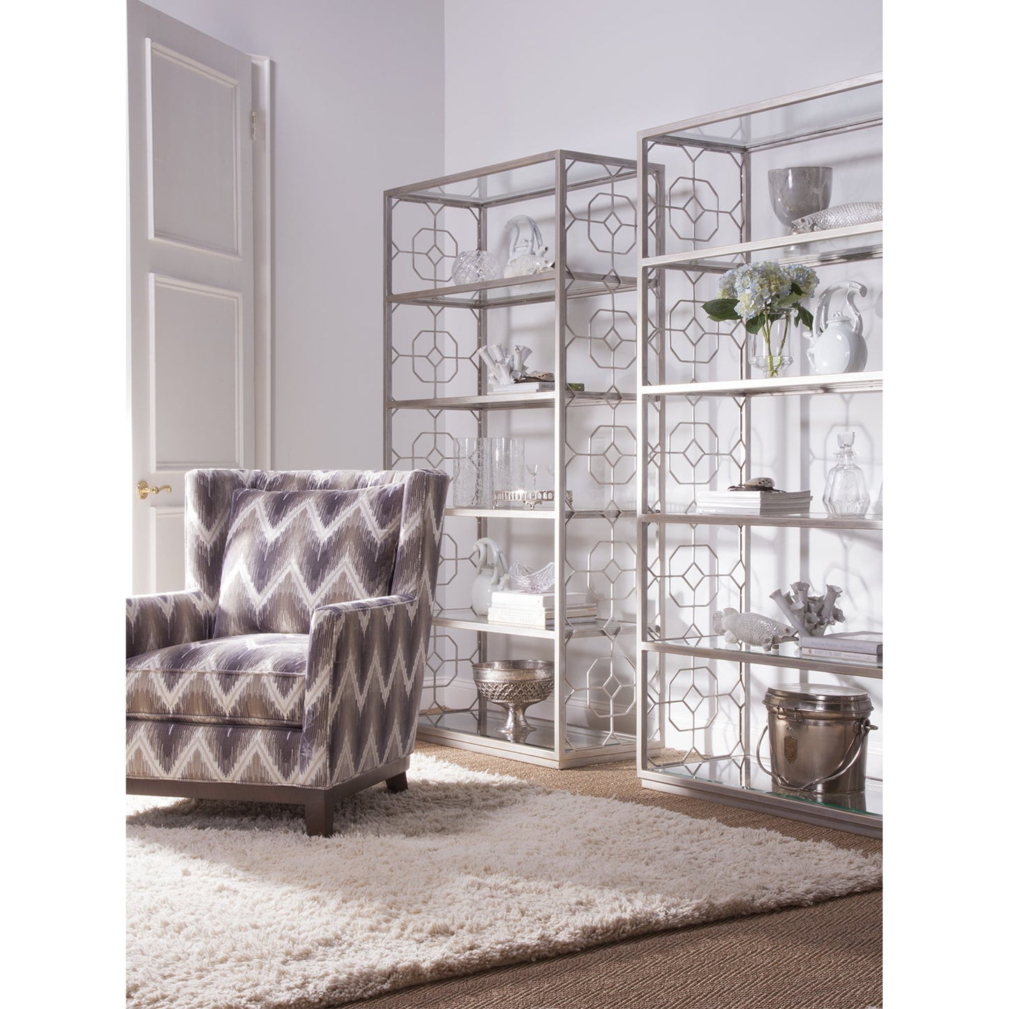 009 SR-834372 | Lifestyle | Honeycomb Etagere by Artistica Home. Made from unique in a transitional style.