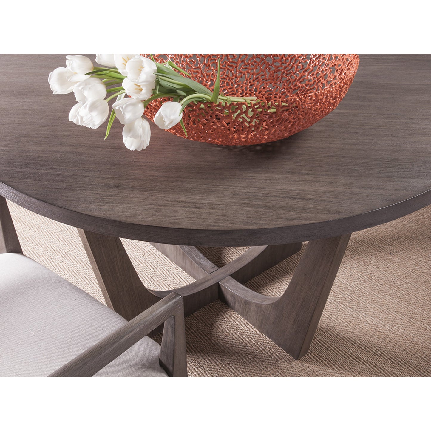 002 SR-834235 | Additional Silo | Brio Round Dining Table by Artistica Home in grigio. Made from unique in a modern style.