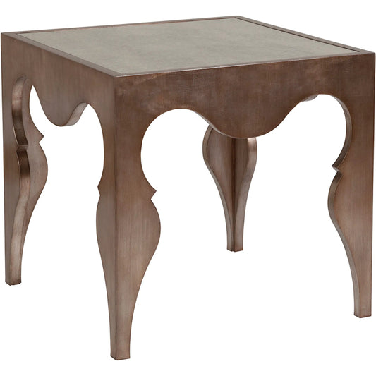 000 SI-2626484 | Primary Silo | Van Cleef Square End Table by Artistica Home in silver leaf. Made from wood in a unique style.