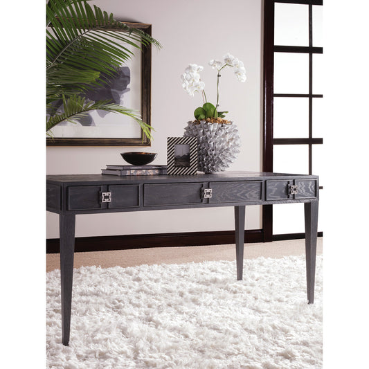 Penelope Desk by Artistica Home in anthracite ceruse. Made from unique in a transitional style.