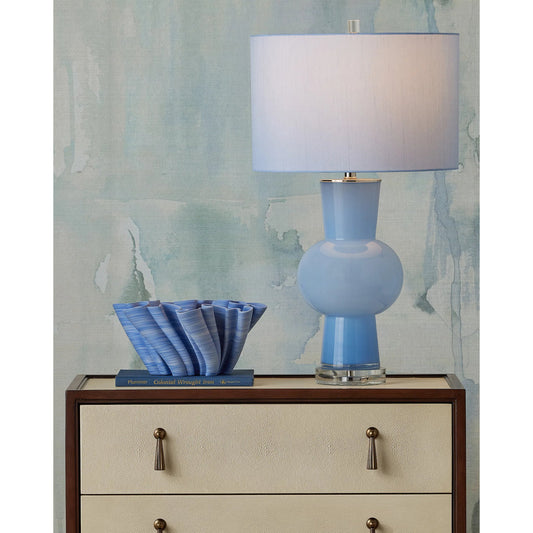 Duende Table Lamp by Currey and Company. Made from glass, optic crystal in a eclectic & global style.