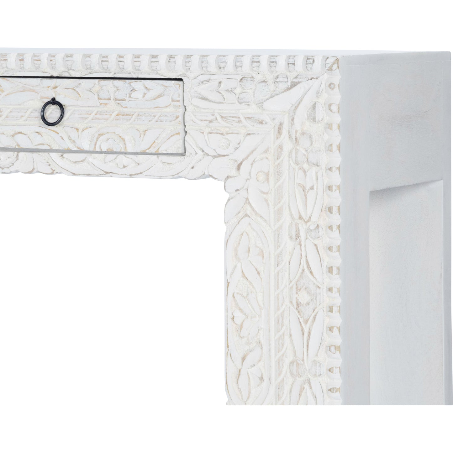 004 O-BUTLER-2069290 | Additional Silo | Janta Console Table by Butler Specialty Company in white and whitewashed. Made from recycled mango wood solids in a eclectic & global style.