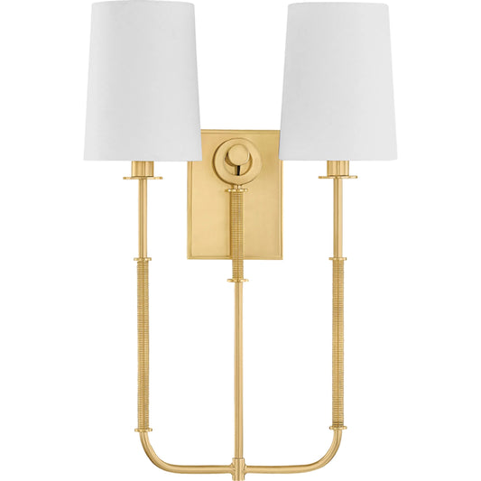 Glenmont Double Wall Sconce by Hudson Valley. Made from steel in a traditional style.