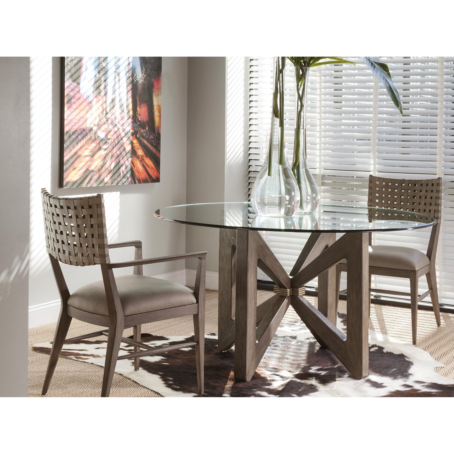 004 SR-834461 | Lifestyle | Milo Leather Side Chair by Artistica Home. Made from unique in a modern style.