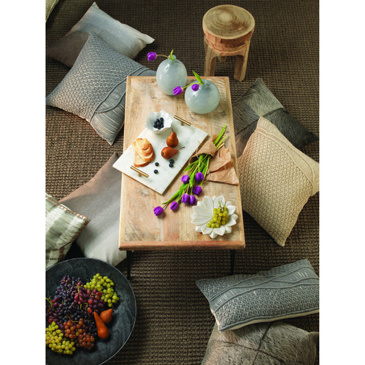 Mesa Wooden Stool by Jamie Young in natural wood. Made from wood in a eclectic & global style.