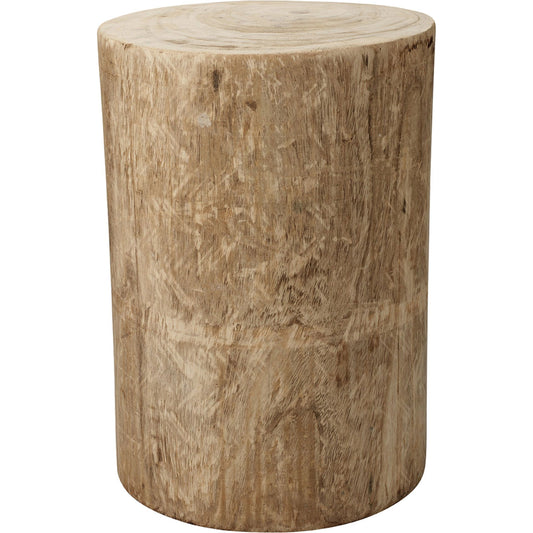 Agave Side Table by Jamie Young in natural wood. Made from wood paulownia tree in a eclectic & global style.