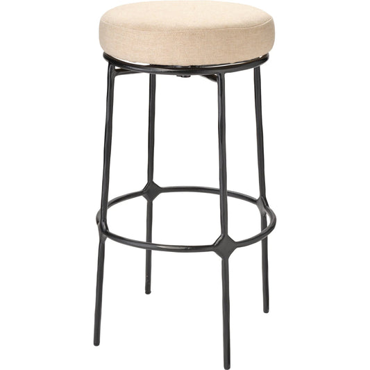 001 SI-2531150 | Primary Silo | Asteria Bar Stool by Jamie Young. Made from iron, 100% polyester in a unique style.