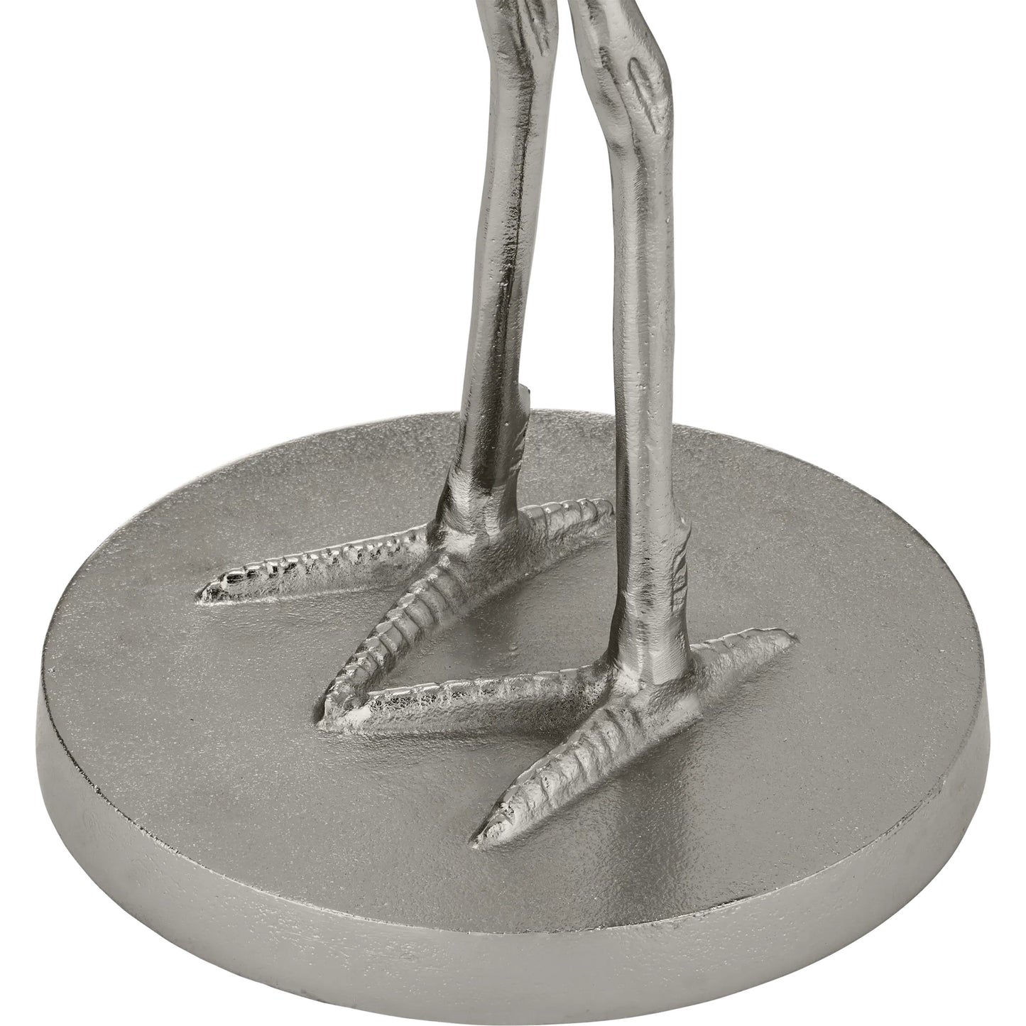 008 SI-2257286 | Closeup | Crane Accent Table by Currey and Company. Made from cast aluminum, glass in a modern style.