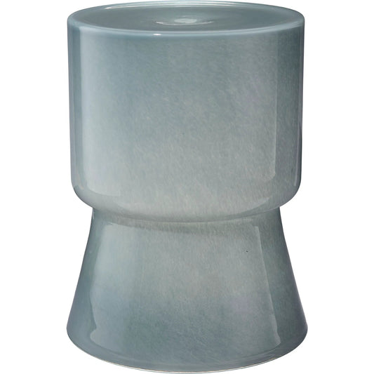 Huntington Garden Stool by Jamie Young. Made from soda lime glass in a transitional style.