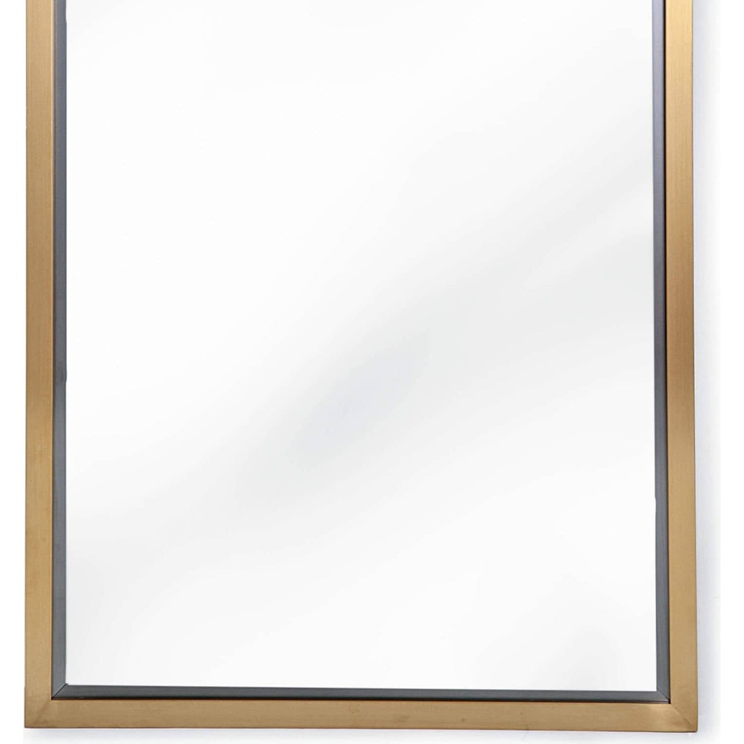 005 S-287201 | Closeup | Rectangle Mirror by Regina Andrew. Made from steel in a traditional style.