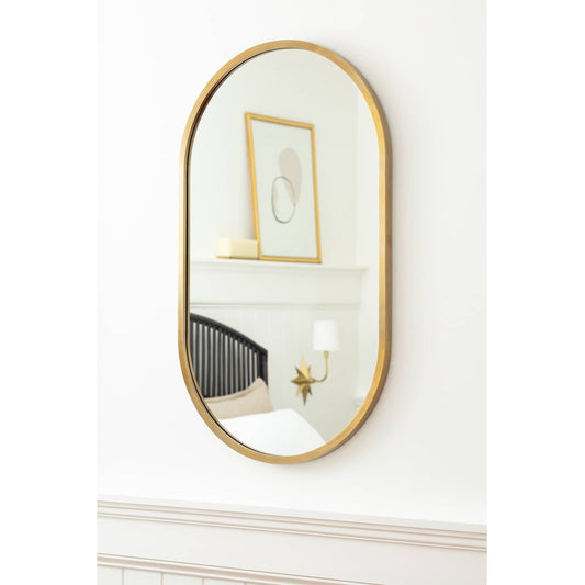 Canal Mirror by Regina Andrew. Made from stainless steel in a modern style.