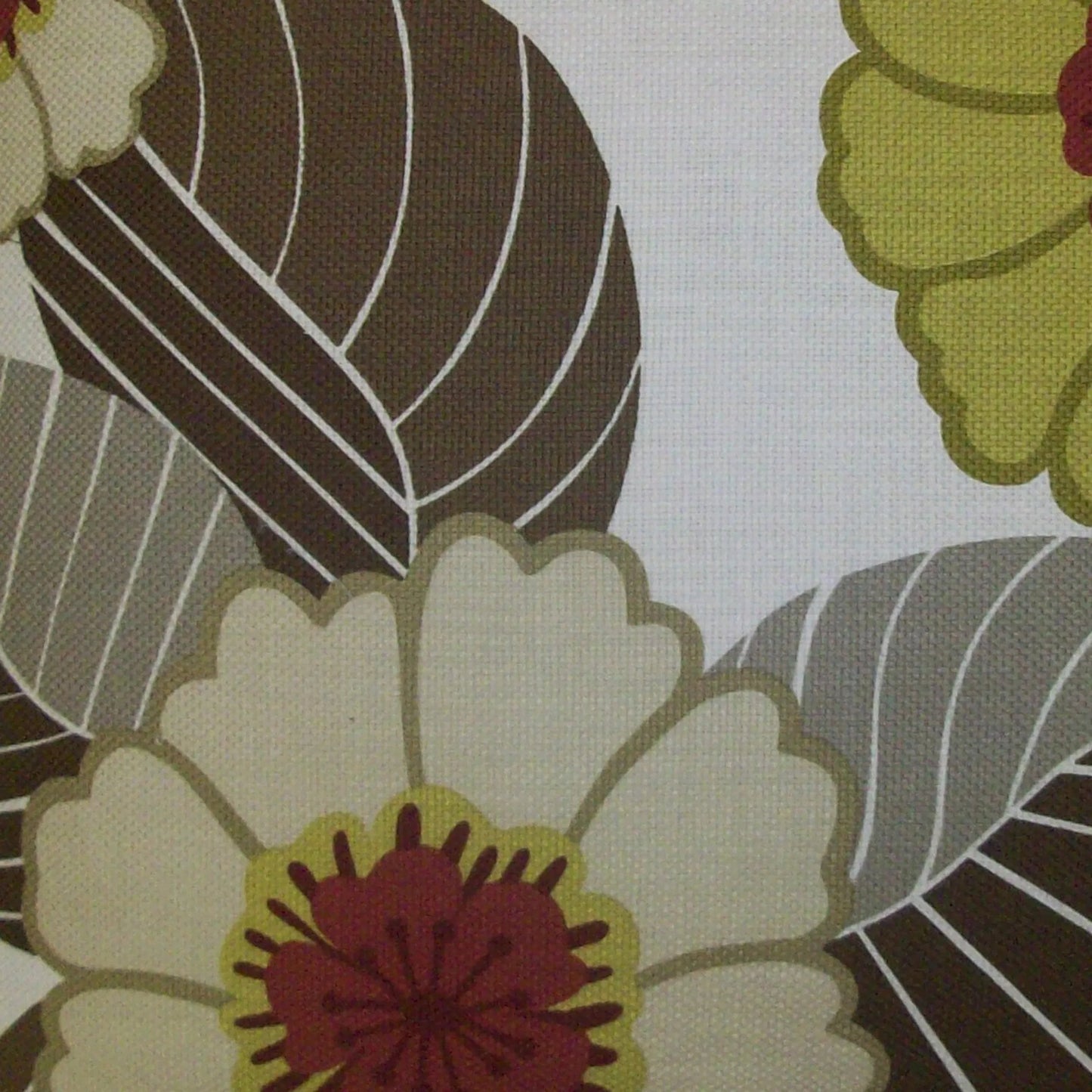002 SI-2381142 | Closeup | Flower Power Pillow by DV Kap Home in chartreuse. Made from 100% cotton in a eclectic & global style.
