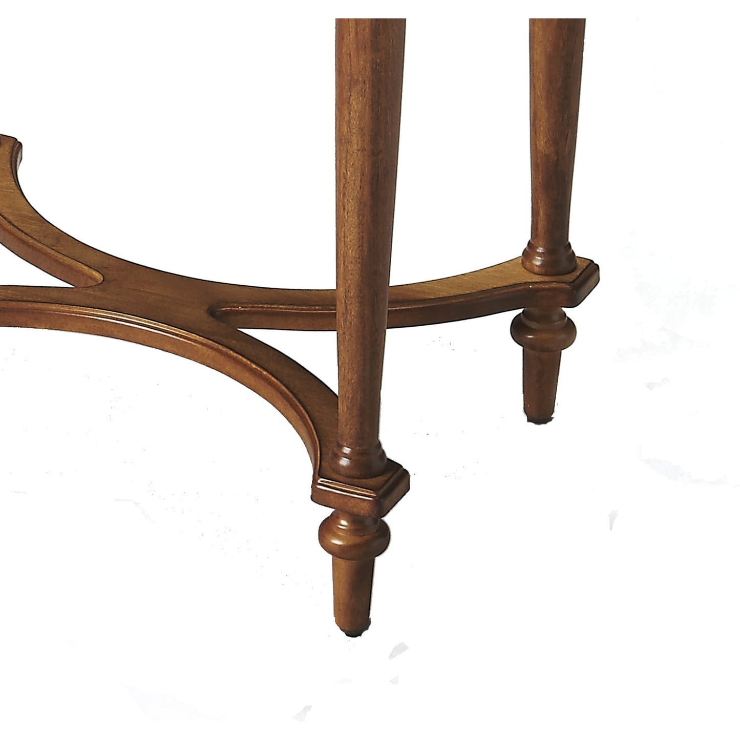 004 S-242382 | Closeup | Tyler Olive Ash Burl Accent Table by Butler Specialty Company in medium brown and olive ash burl. Made from rubberwood solids, mdf, cherry, maple, walnut veneers in a traditional style.