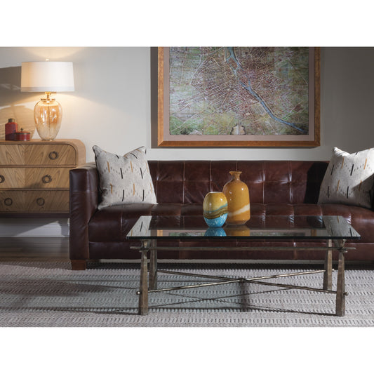 Cortona Cocktail Table by Artistica Home in bronze. Made from unique in a modern style.