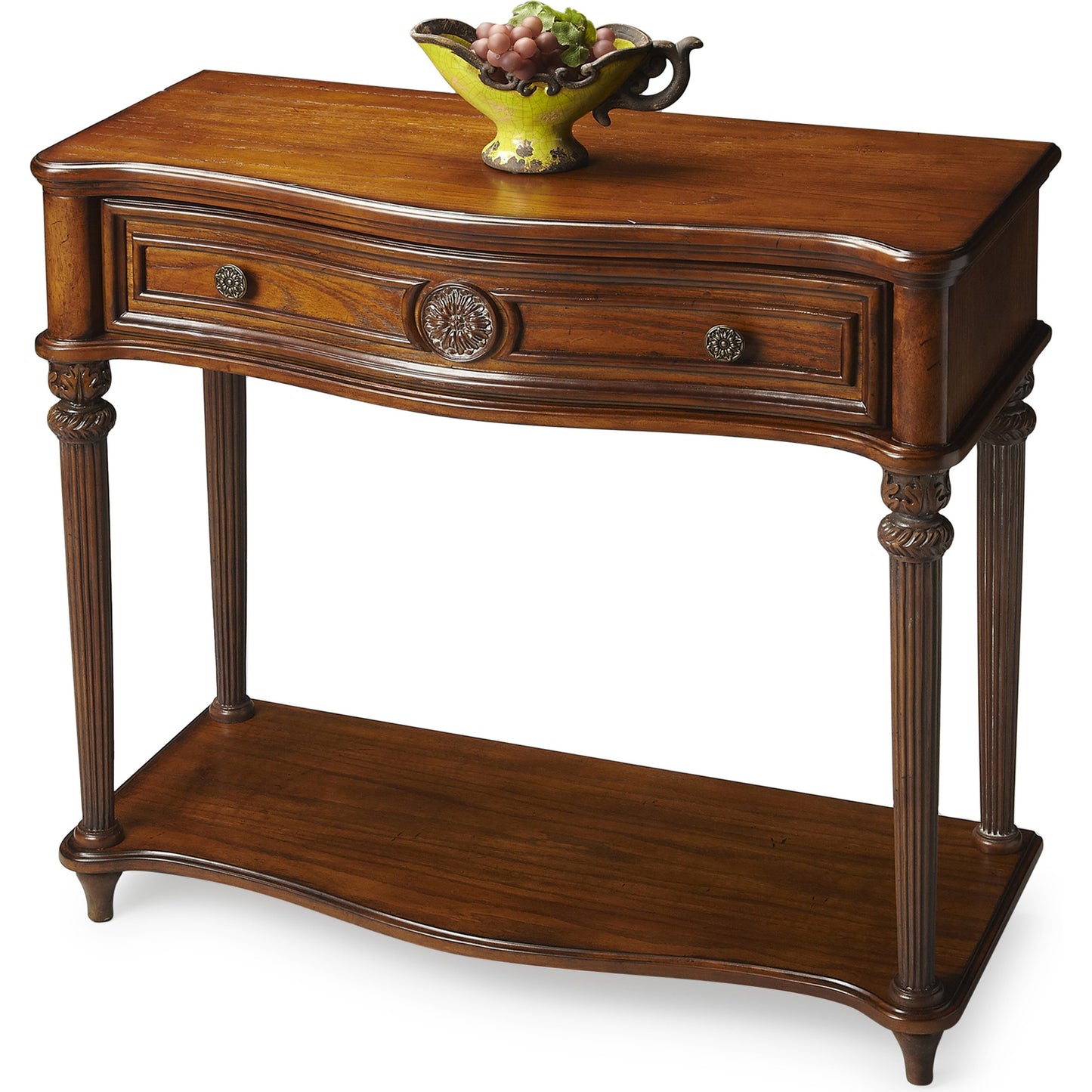 002 O-BUTLER-2130001 | Additional Silo | Peyton Console Table by Butler Specialty Company. Made from poplar wood solids, wood products, cherry veneers in a traditional style.