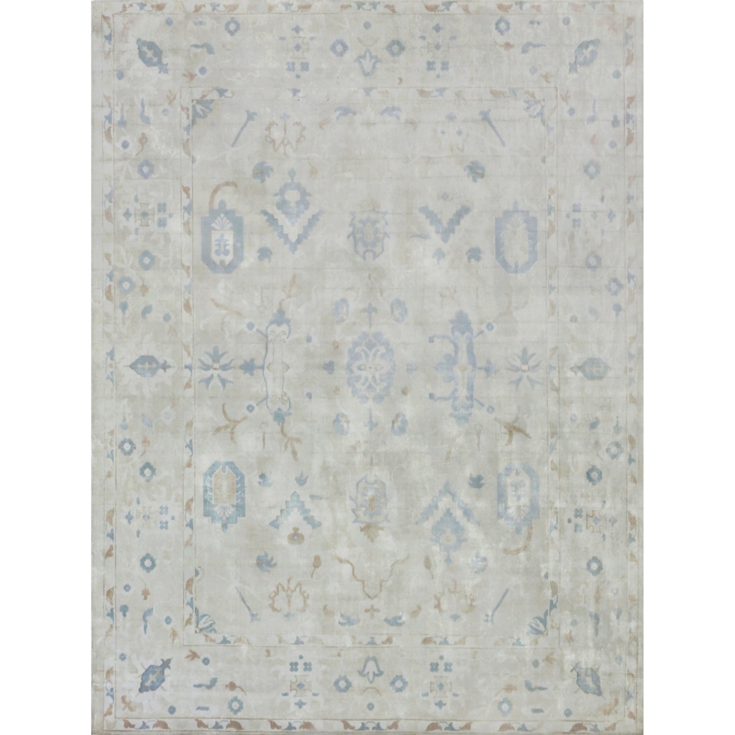 001 SI-1909485,SI-1909486,SI-1909487 | Additional Silo | Koda 2130 Rug by Exquisite Rugs in ivory/blue. Made from ivory in a unique style.