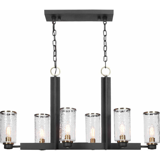 001 SR-766676 | Primary Silo | Jarsdel Industrial Island Light by Uttermost. Made from steel, glass in a transitional style.