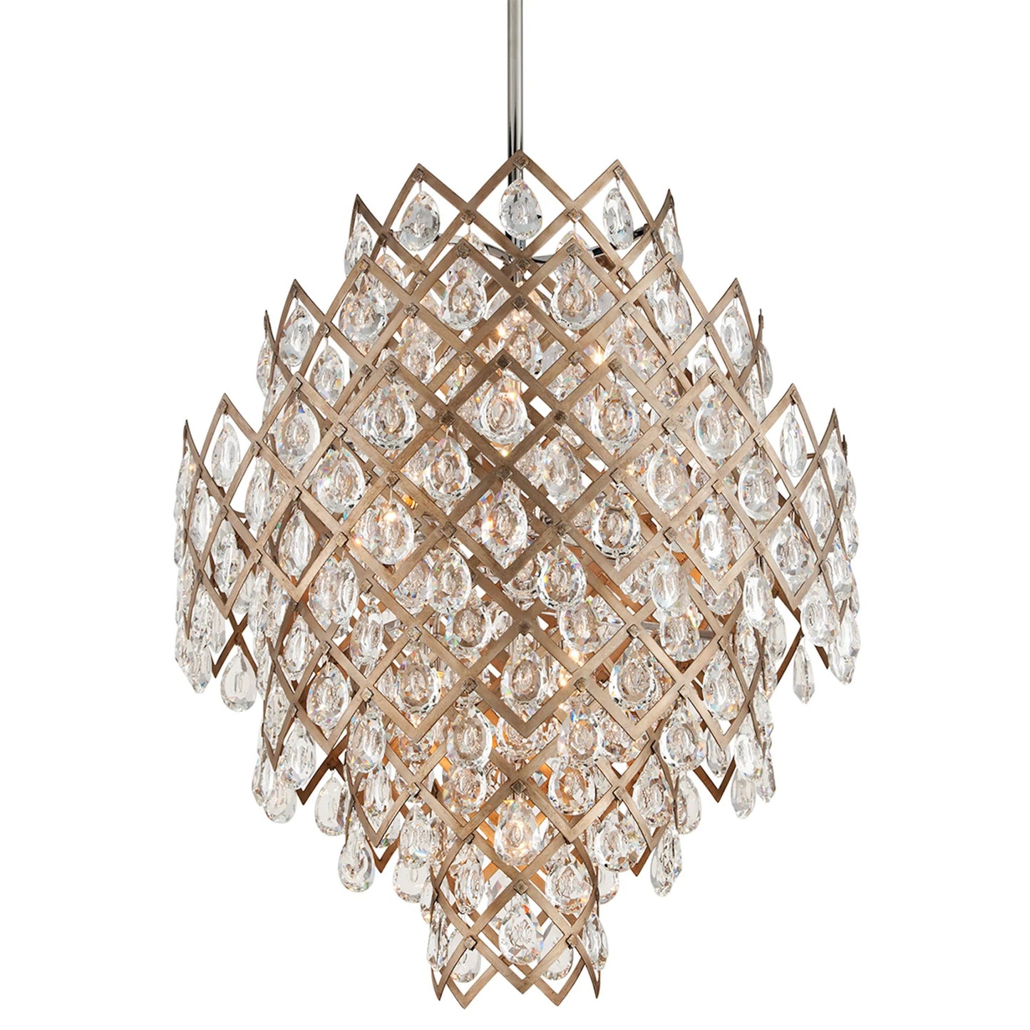 004 S-309107 | Additional Silo | Tiara Pendant by Corbett in vienna bronze. Made from hand-crafted iron in a modern style.