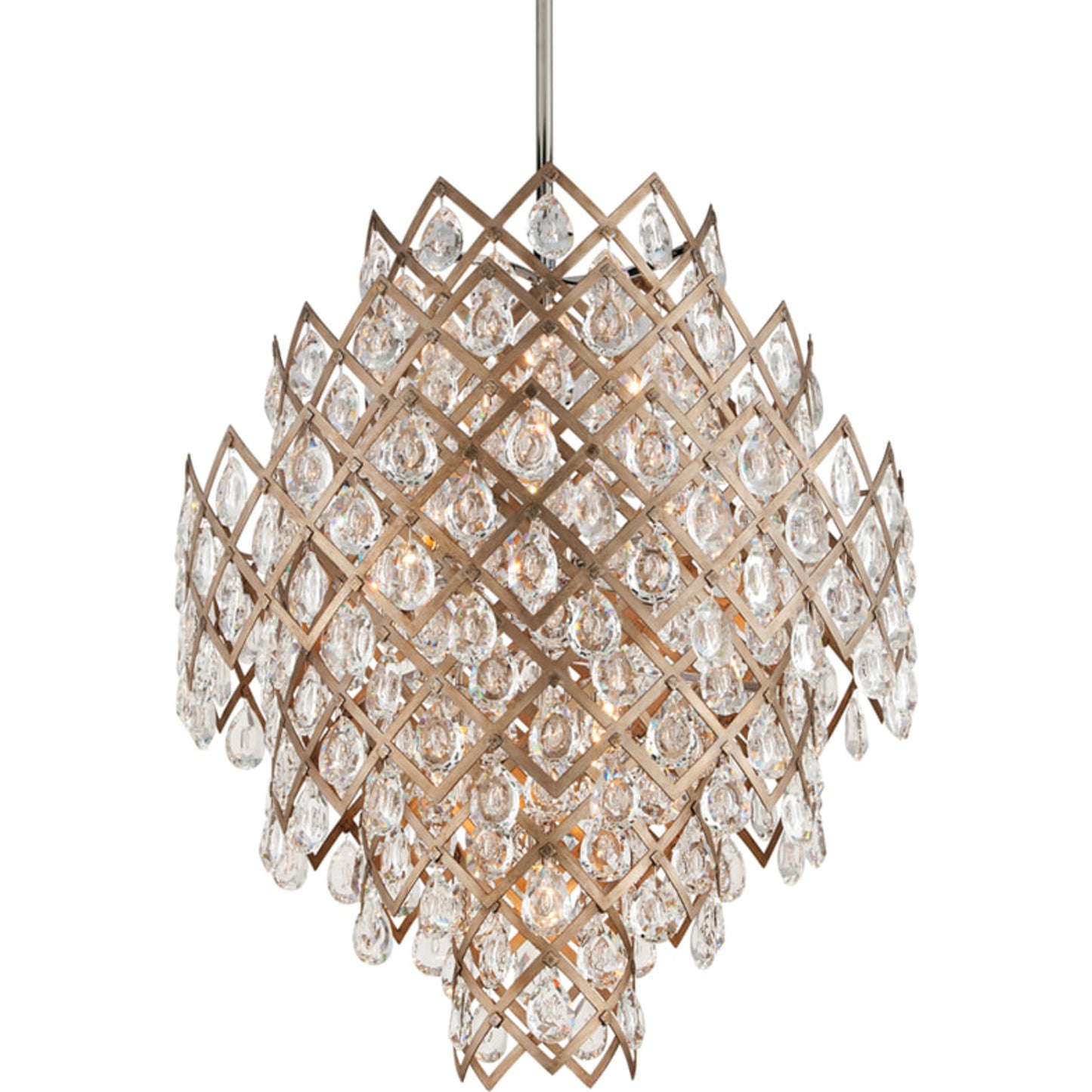 001 S-309107 | Additional Silo | Tiara Pendant by Corbett in vienna bronze. Made from hand-crafted iron in a modern style.