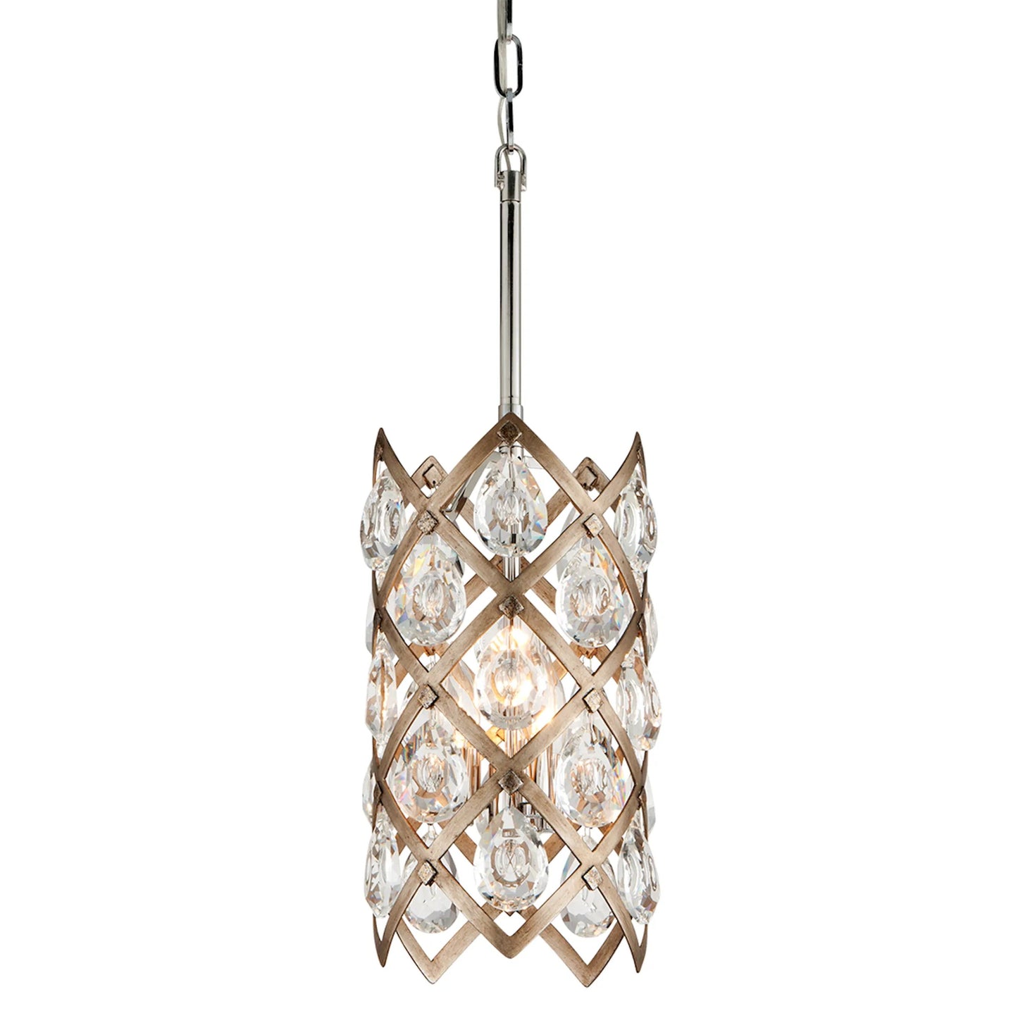 002 SI-2328390 | Additional Silo | Tiara Pendant by Corbett in vienna bronze. Made from hand crafted iron in a unique style.