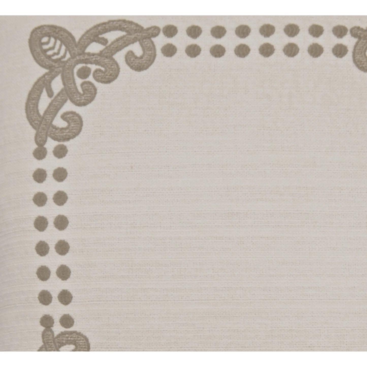 002 SI-2380722 | Closeup | Brouhaha Pillow by DV Kap Home in natural. Made from 76.85% cotton, 14.80% polyester, 8.10% rayon, .25% nylon in a transitional style.