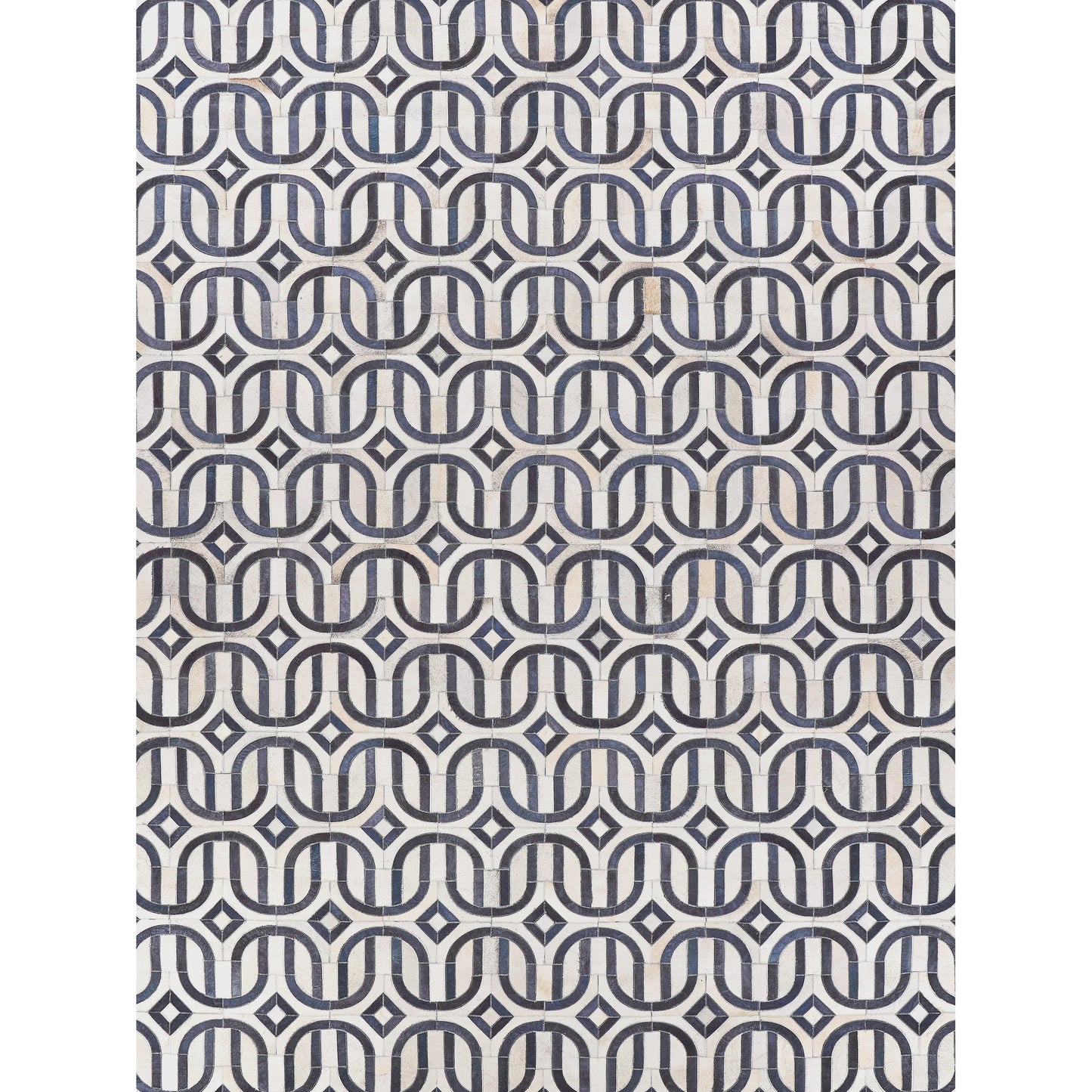 001 SI-1829003,SI-1829004,SI-1829005,SI-1829006,SI-1829007 | Additional Silo | Natural Hide 2142 Rug by Exquisite Rugs in silver/blue. Made from unique in a unique style.