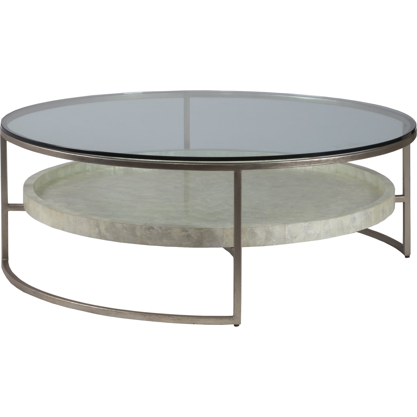 001 SR-834296 | Additional Silo | Cumulus Capiz Cocktail Table by Artistica Home in champagne. Made from unique in a modern style.