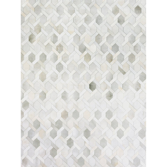 Natural Hide 2156 Rug by Exquisite Rugs in ivory. Made from leather hide in a unique style.