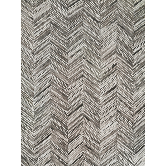 Natural Hide 2160 Rug by Exquisite Rugs in gray, ivory. Made from leather hide in a unique style.