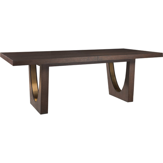 Verbatim Rectangular Dining Table by Artistica Home in rich brown cerused. Made from unique in a modern style.