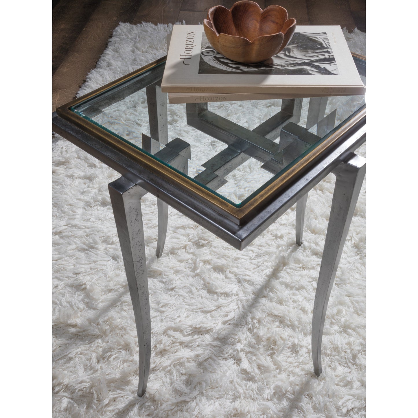 002 SR-834387 | Additional Silo | Huxley Rectangular Spot Table by Artistica Home in iron, antique brass. Made from unique in a modern style.