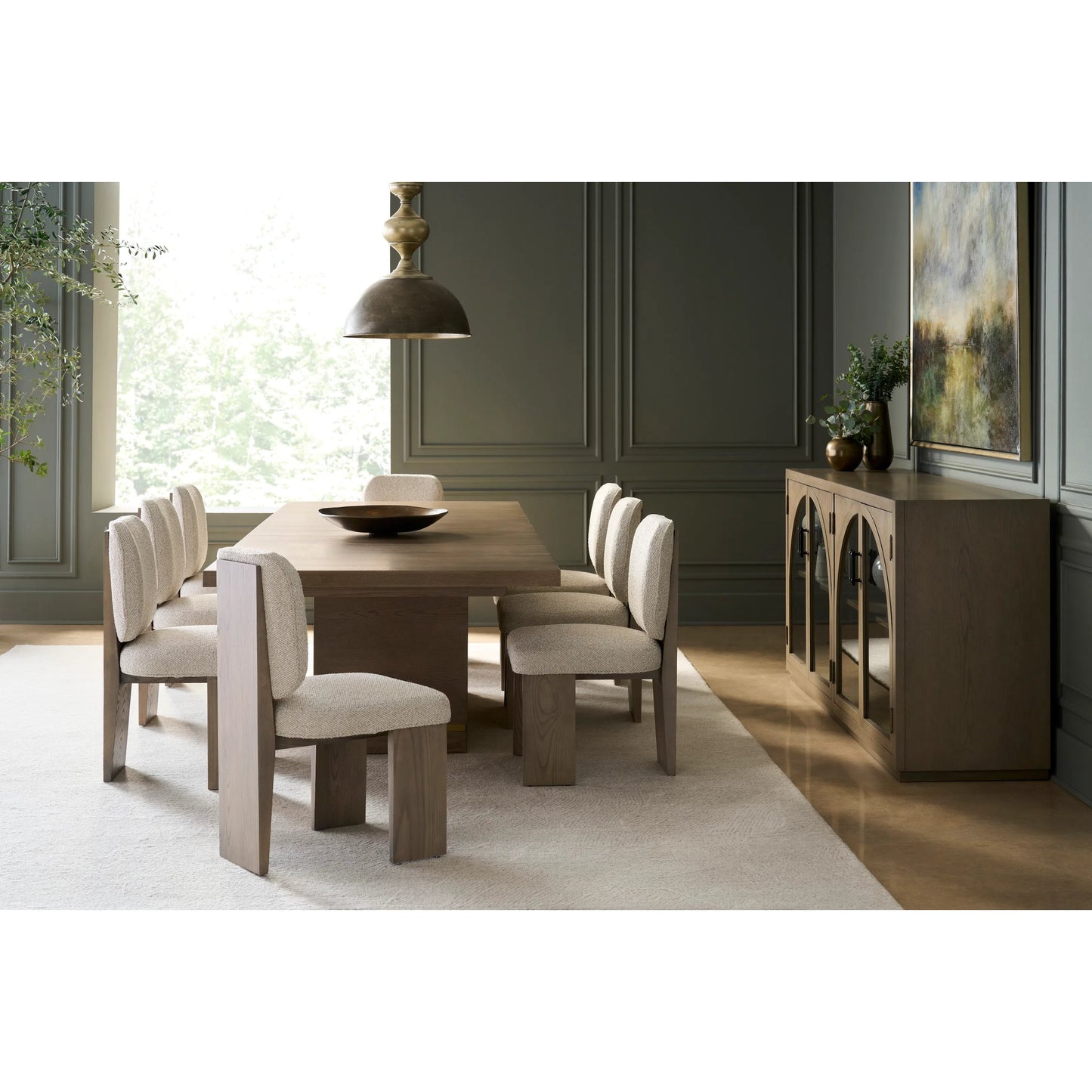 000 SI-2635769 | Unknown | Everett Credenza by Fairfield Chair in brown and biscotti. Made from red oak in a unique style.