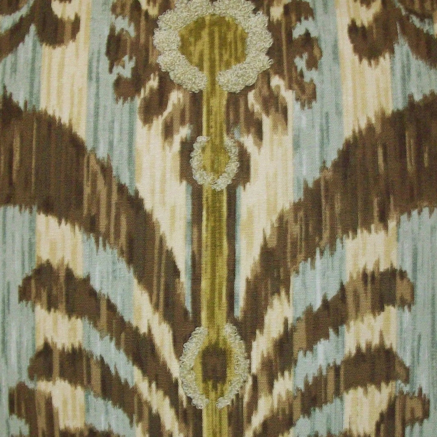 002 SI-2381426 | Closeup | Java Moon Pillow by DV Kap Home in mineral. Made from 100% cotton in a traditional style.