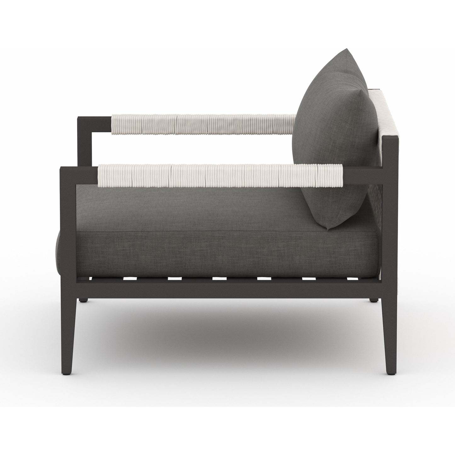 007 SI-1716712,SI-1716715 | Additional Silo | Sherwood Outdoor Chair, Bronze by Four Hands in bronze. Made from 100% olefin, aluminum, 100% polypropylene in a modern style.