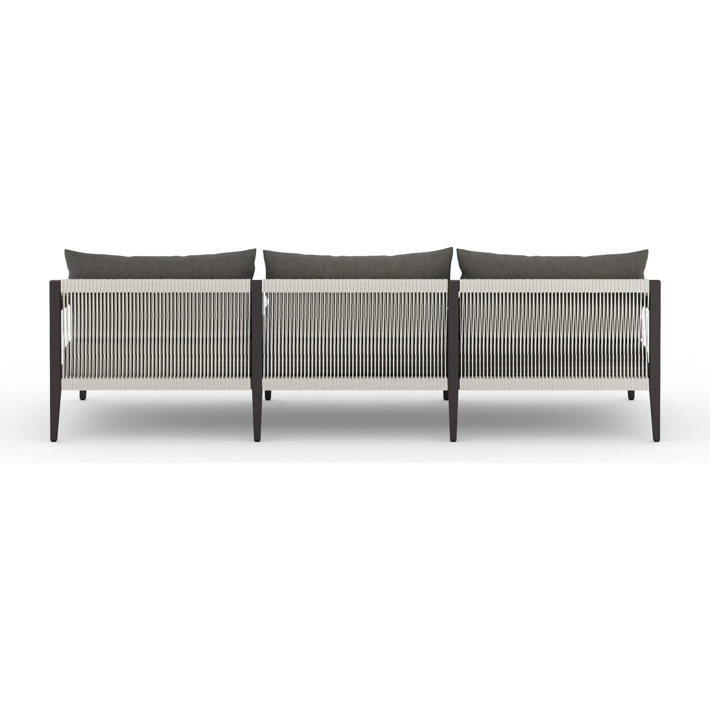 017 SI-1716738 | Additional Silo | Sherwood Outdoor Sofa, Bronze by Four Hands. Made from 100% olefin, aluminum, 100% polypropylene in a modern style.