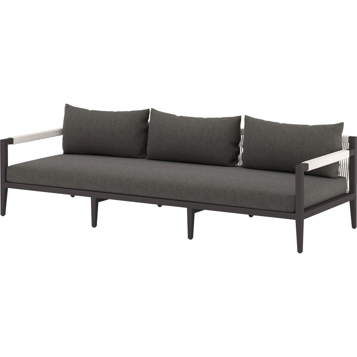 001 SI-1716738 | Additional Silo | Sherwood Outdoor Sofa, Bronze by Four Hands. Made from 100% olefin, aluminum, 100% polypropylene in a modern style.