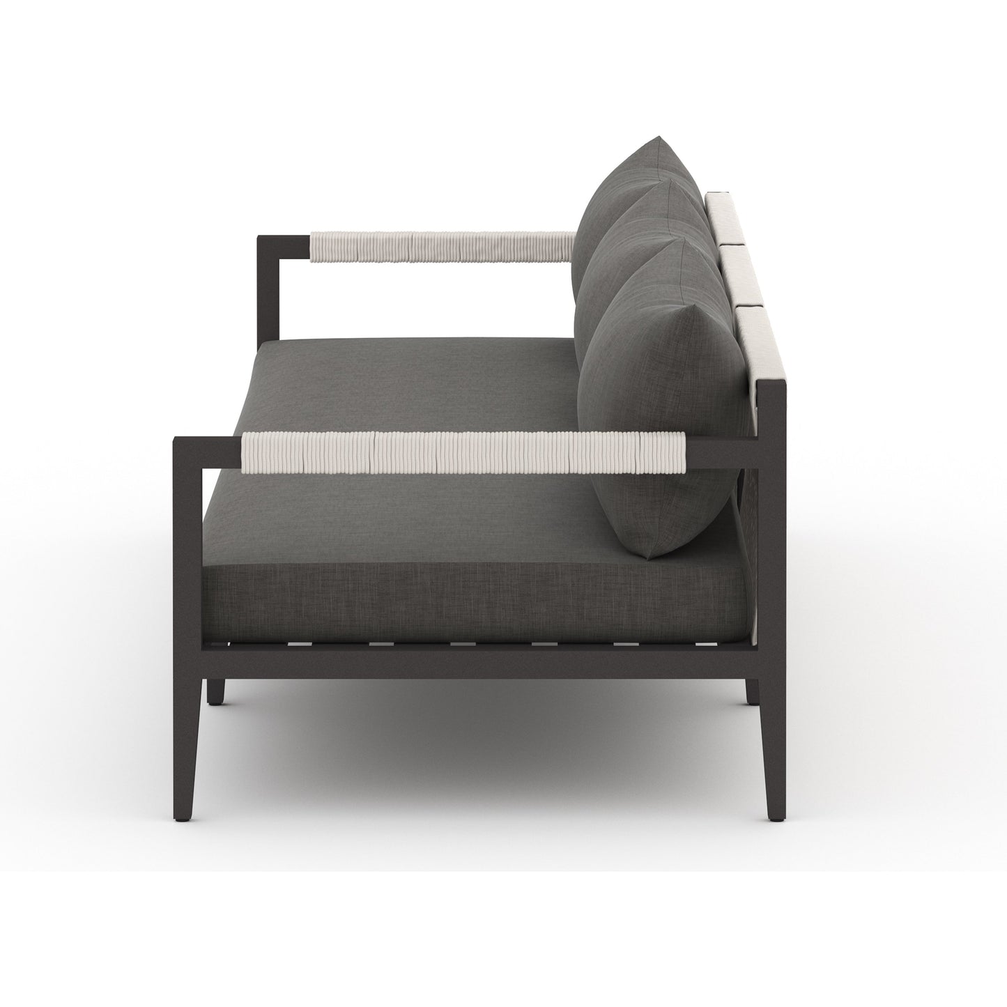 009 SI-1716738 | Additional Silo | Sherwood Outdoor Sofa, Bronze by Four Hands. Made from 100% olefin, aluminum, 100% polypropylene in a modern style.