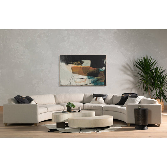 Avett Coffee Table by Four Hands. Made from guanacaste veneer, iron, thick guanacaste veneer in a eclectic & global style.