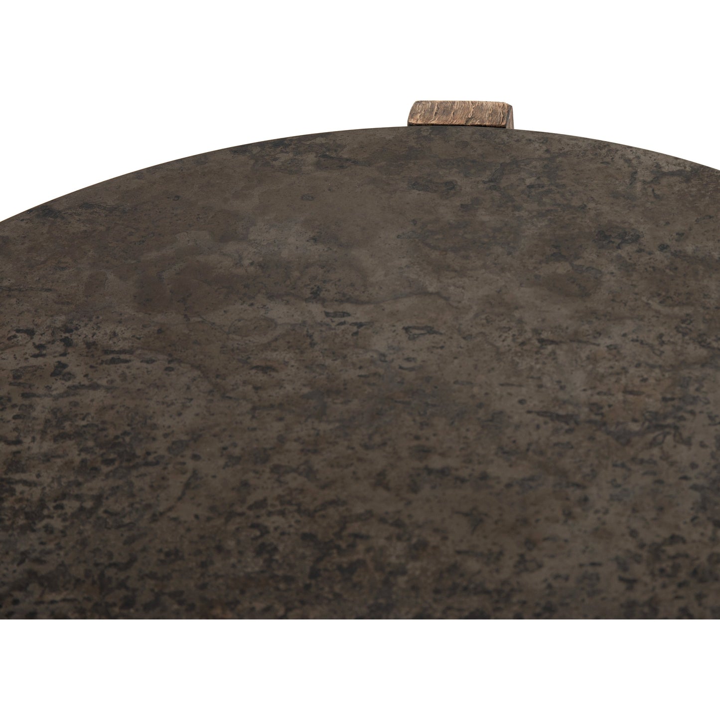 009 SI-1714454 | Additional Silo | Bingham End Table by Four Hands in rustic oak veneer, distressed iron and distressed iron. Made from thick oak veneer, engineered hardwood, iron in a rustic style.