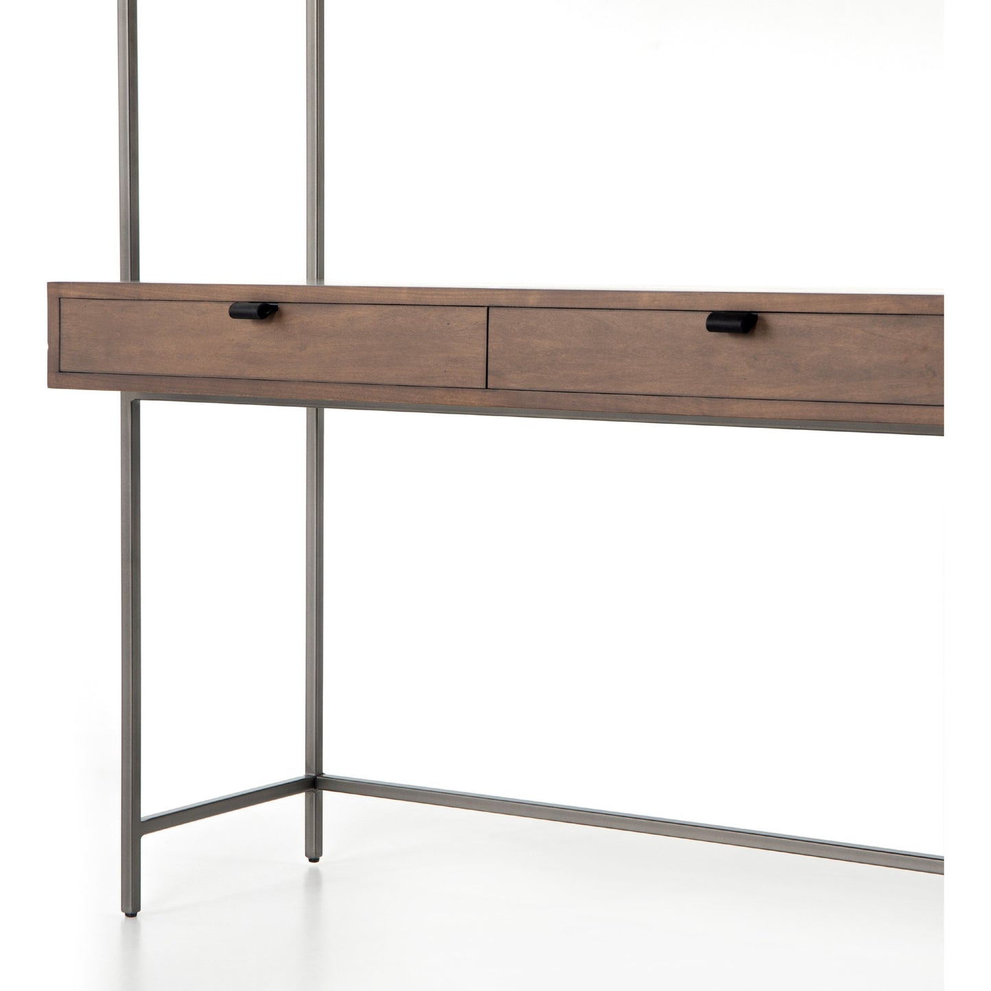012 SI-1717041 | Additional Silo | Trey Modular Wall Desk by Four Hands. Made from solid poplar, top grain leather in a modern style.