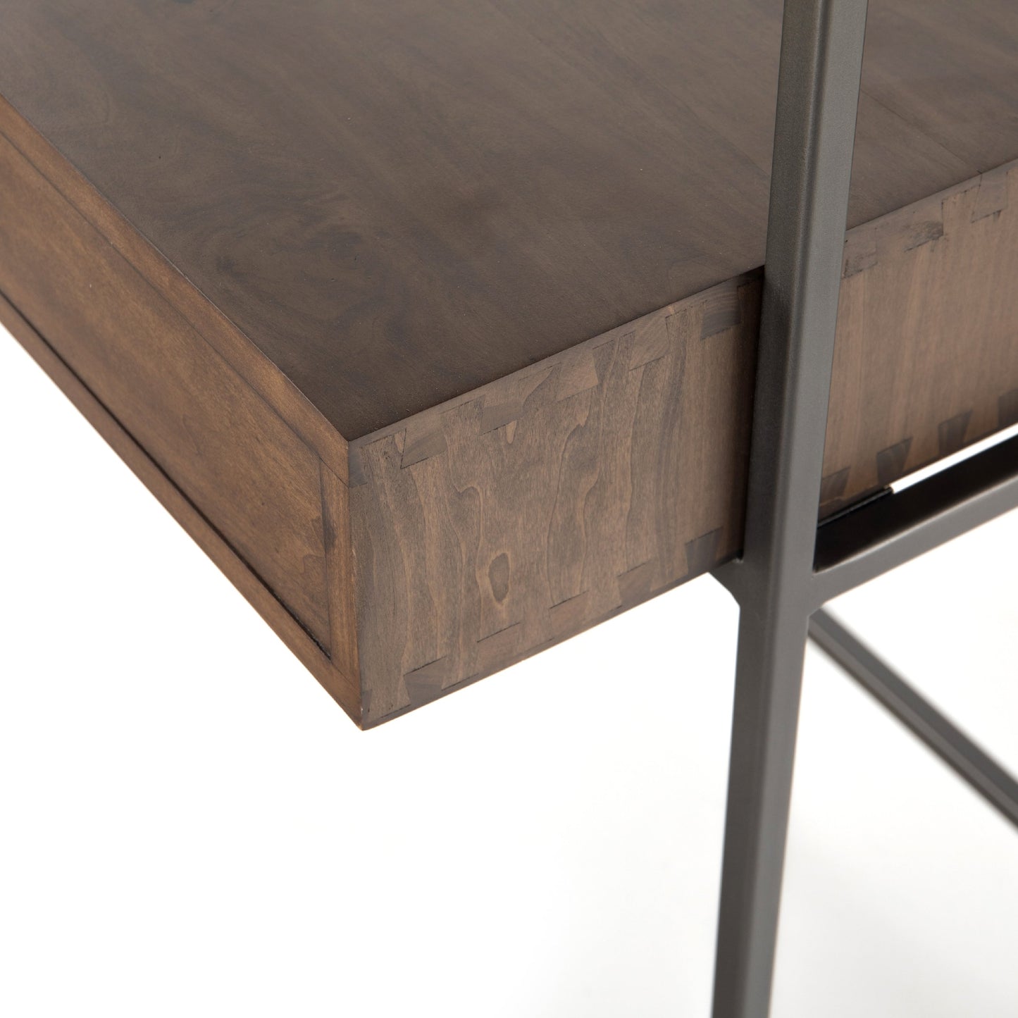 014 SI-1717041 | Additional Silo | Trey Modular Wall Desk by Four Hands. Made from solid poplar, top grain leather in a modern style.