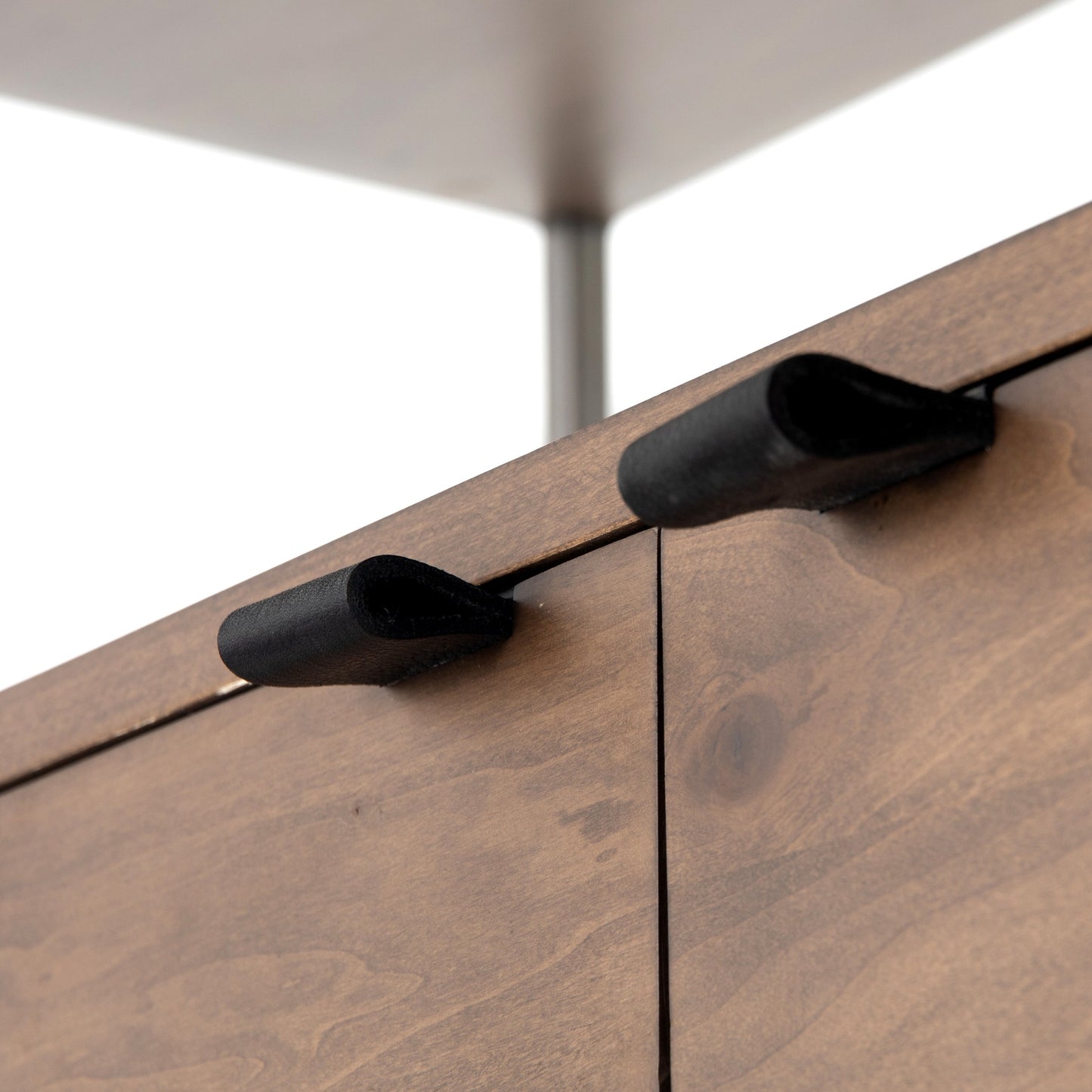 018 SI-1717041 | Additional Silo | Trey Modular Wall Desk by Four Hands. Made from solid poplar, top grain leather in a modern style.